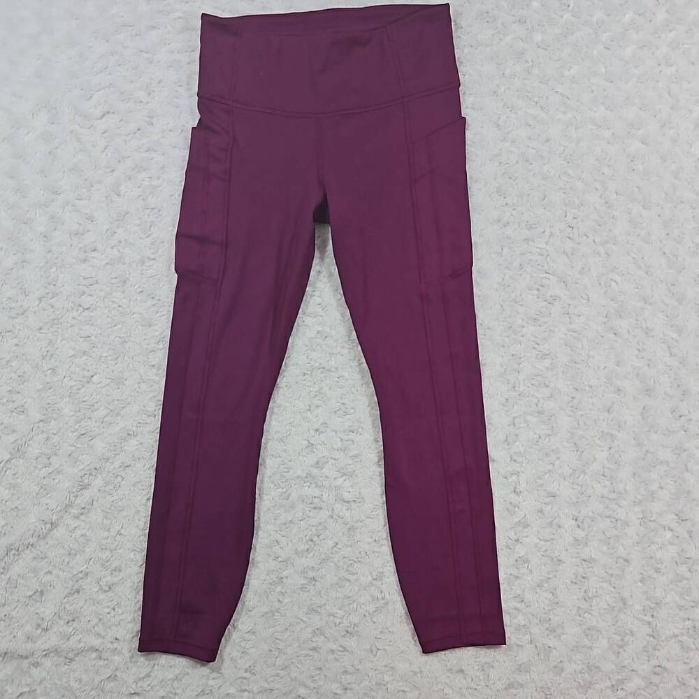 Athleta Ultimate Stash Ii 7/8 Tight Womens Small Wild Plum Purple Gym Yoga 98724